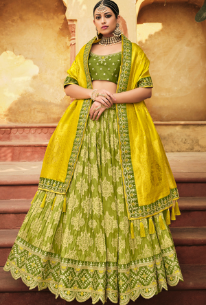 Green Lehenga Choli set