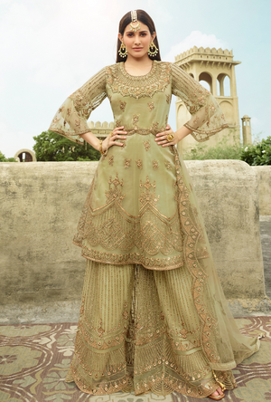 Green Anarkali Suit