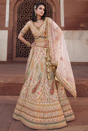 Bridal Cream Lehenga