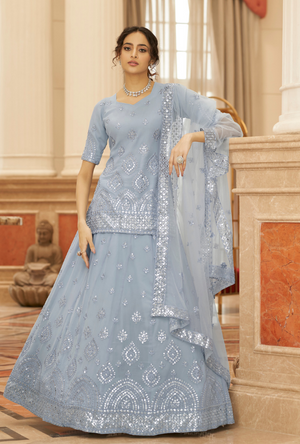 Grey Lehenga Choli set