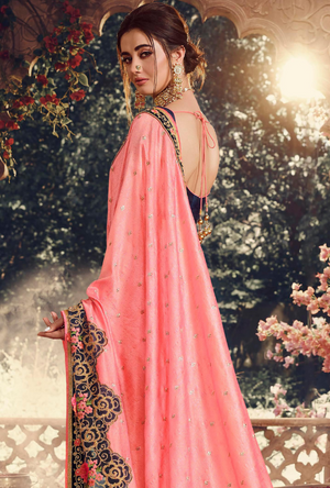 Pink Designer Saree