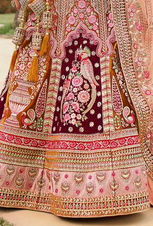 Multicolor Bridal Lehenga Choli