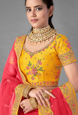 Yellow Lehenga Choli