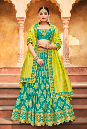 Blue Lehenga Choli set