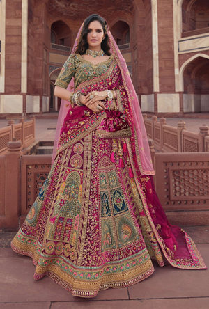 Bridal Multicolour Lehenga