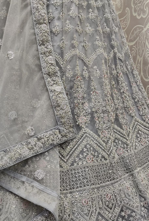 Grey Lehenga Choli