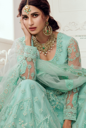 Light Blue Lehenga Choli