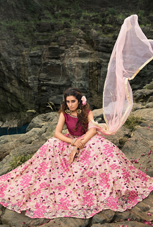 Pink Lehenga Choli