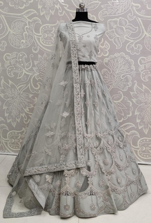 Grey Lehenga Choli