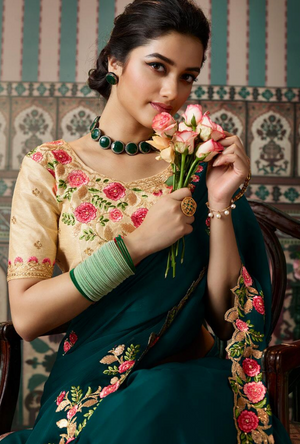 Green Saree