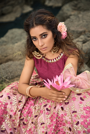 Pink Lehenga Choli