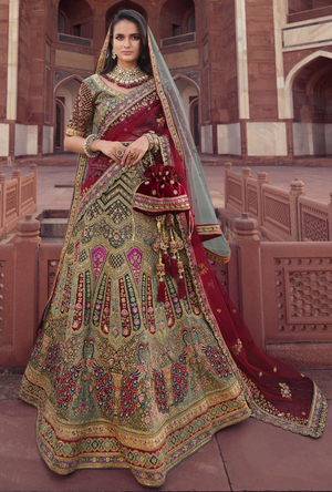 Bridal Multicolour Lehenga