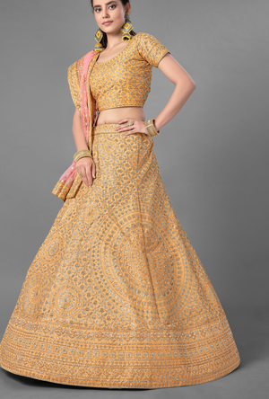 Yellow Lehenga Choli