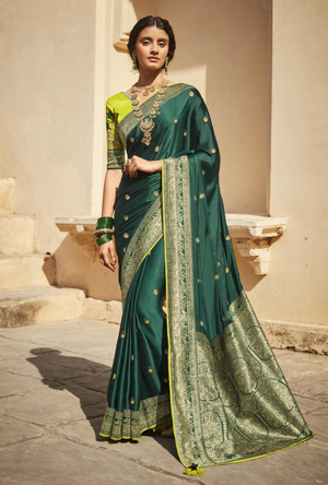 Green Designer Saree