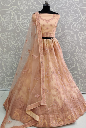 Light Orange Lehenga Choli