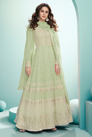 Light Green Anarkali Suit