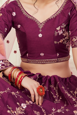 Maroon Lehenga Choli