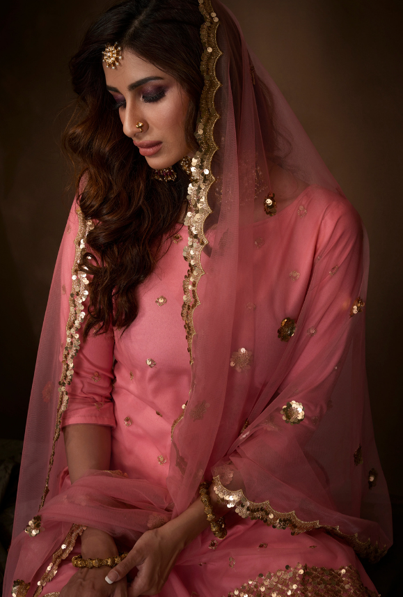 Pink Sharara Suit