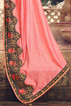 Pink Designer Saree