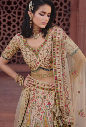 Bridal Cream Lehenga