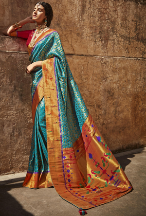 Multicolor Designer Saree