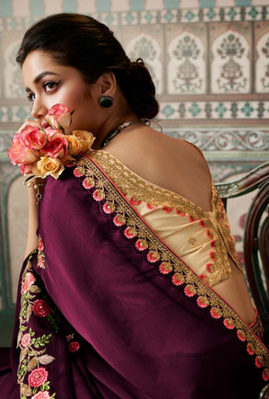 Purple Saree