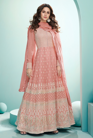 Pink Anarkali Suit