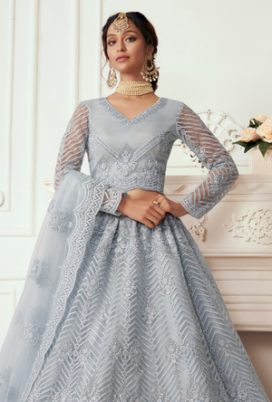 Light Blue Lehenga Choli