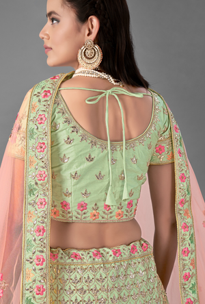 Pista Lehenga Choli