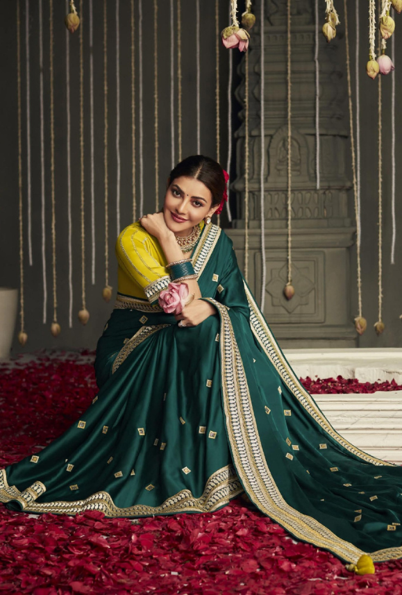 Green Designer Saree