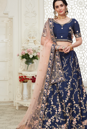 Blue Lehenga Choli