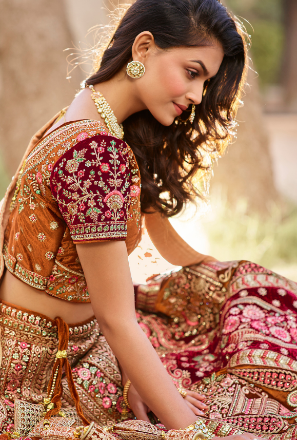 Multicolor Bridal Lehenga Choli