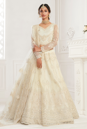 White Lehenga Choli