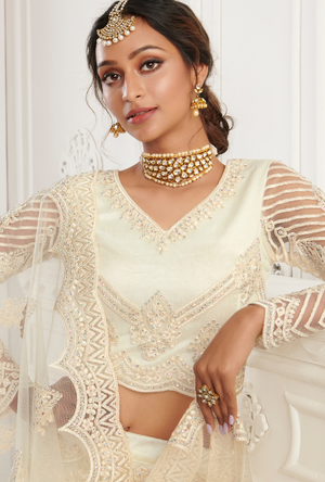 White Lehenga Choli