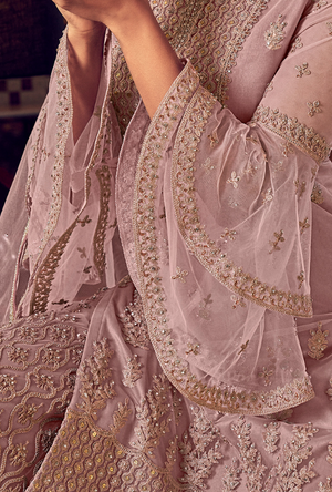 Dusty Pink Sharara Suit