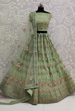 Green Lehenga Choli