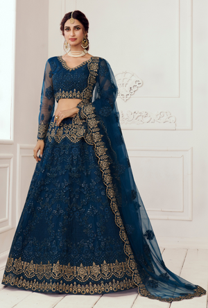 Blue Lehenga Choli