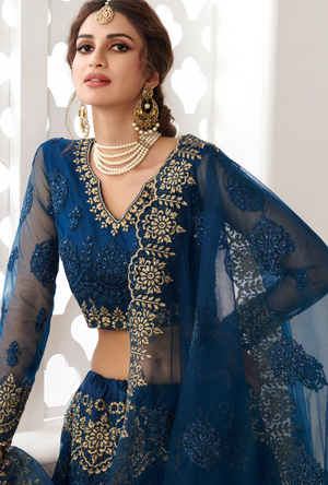 Blue Lehenga Choli