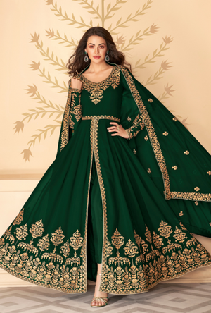 Green Anarkali Suit