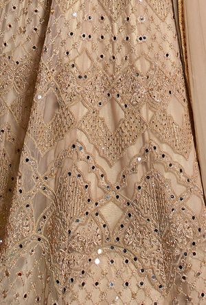 Peach Anarkali Suit