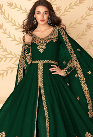 Green Anarkali Suit