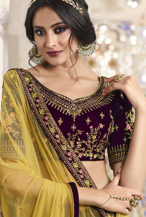 Purple Lehenga Choli - Desi Royale