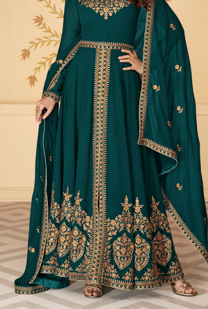 Sea Green Anarkali Suit