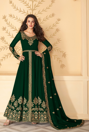 Green Anarkali Suit