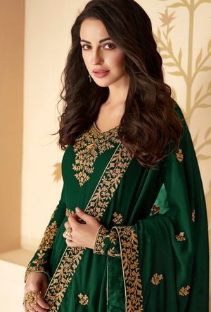 Green Anarkali Suit