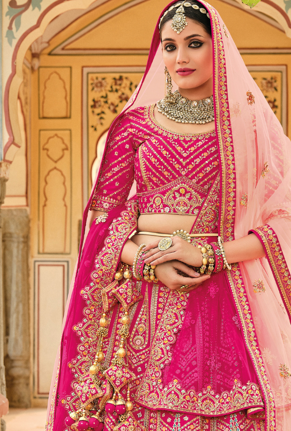 Pink Bridal Lehenga