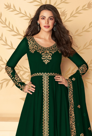 Green Anarkali Suit