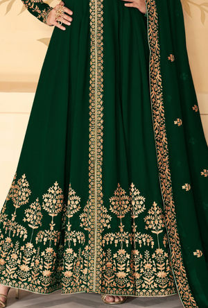 Green Anarkali Suit