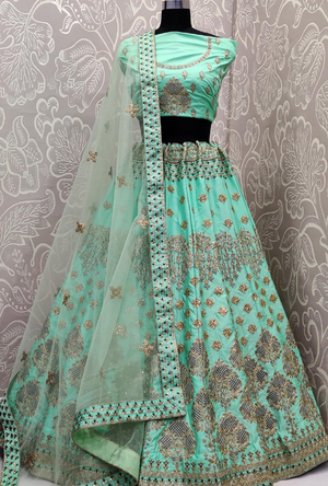 Sea Green Lehenga Choli