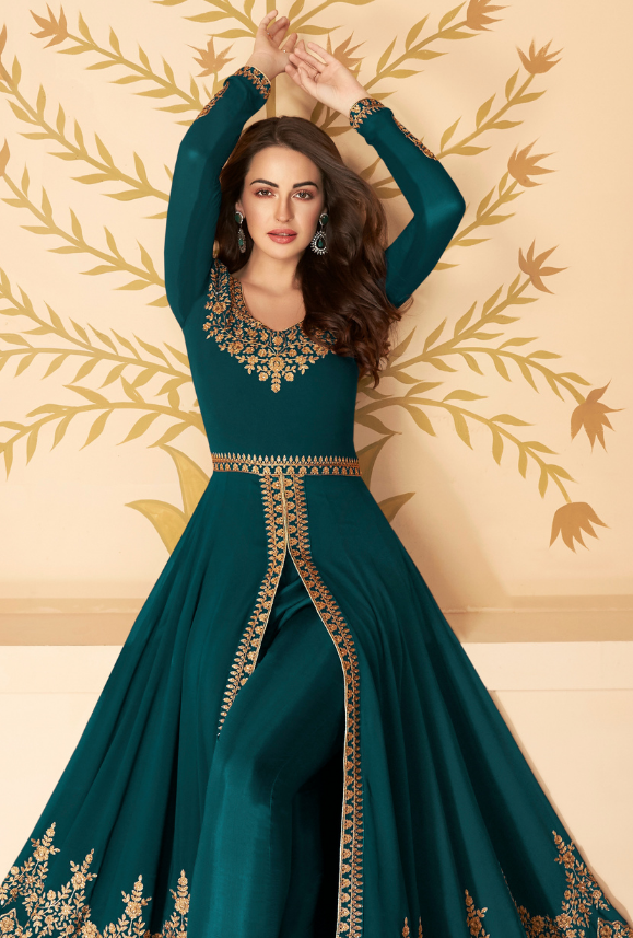 Sea Green Anarkali Suit